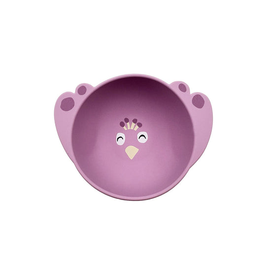 Trixie Silicone Bowl with Suction - Mrs. Peacock-Plates-Mrs. Peacock- | Natural Baby Shower