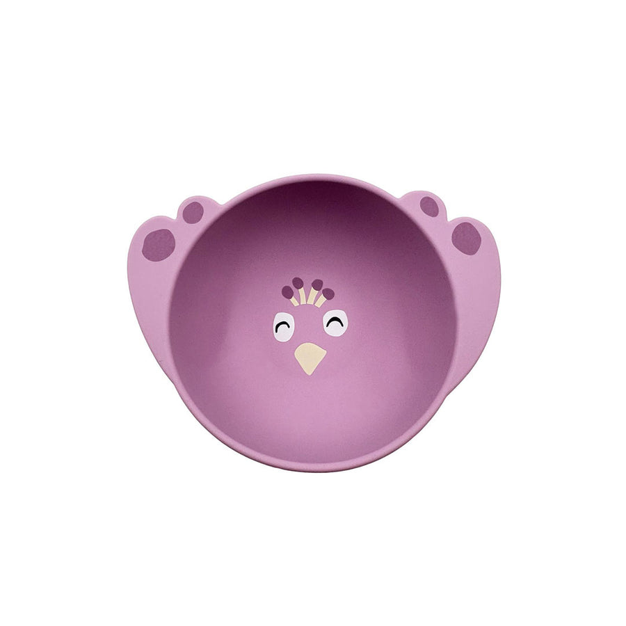 Trixie Silicone Bowl with Suction - Mrs. Peacock-Plates-Mrs. Peacock- | Natural Baby Shower