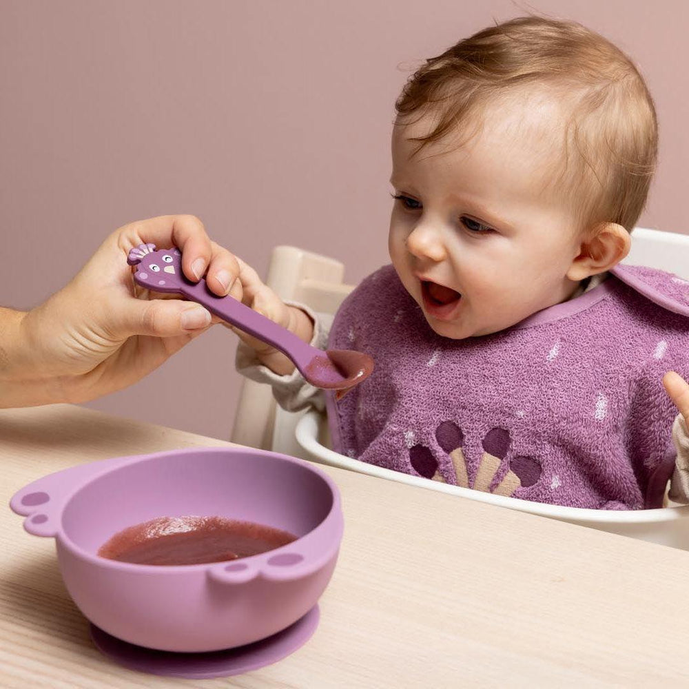Trixie Silicone Bowl with Suction - Mrs. Peacock-Plates-Mrs. Peacock- | Natural Baby Shower