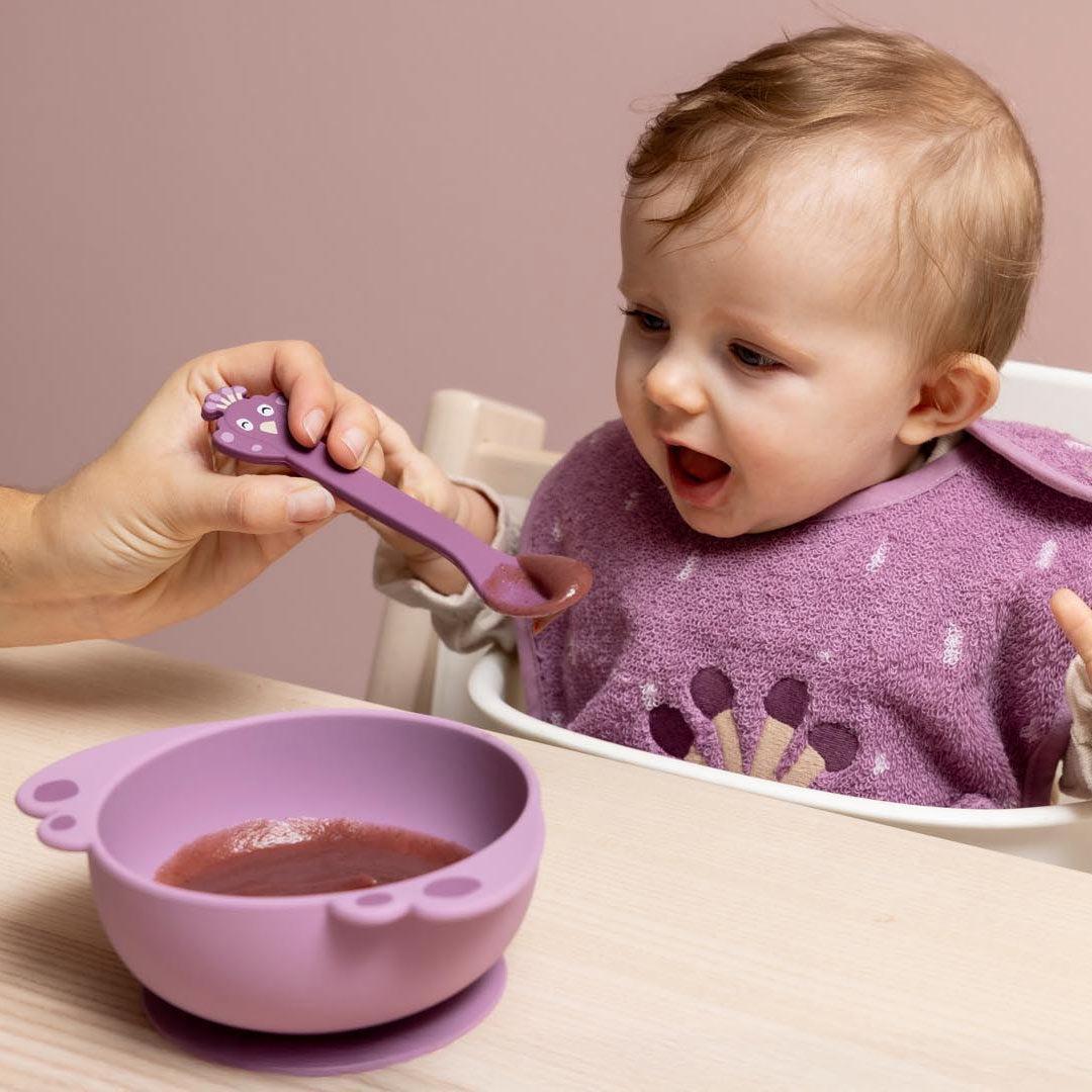 Trixie Silicone Bowl with Suction - Mrs. Peacock-Plates-Mrs. Peacock- | Natural Baby Shower