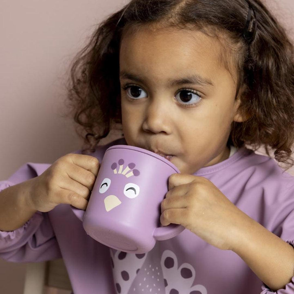 Trixie Silicone Sippy Cup - Mrs. Peacock-Sippy Cups-Mrs. Peacock- | Natural Baby Shower