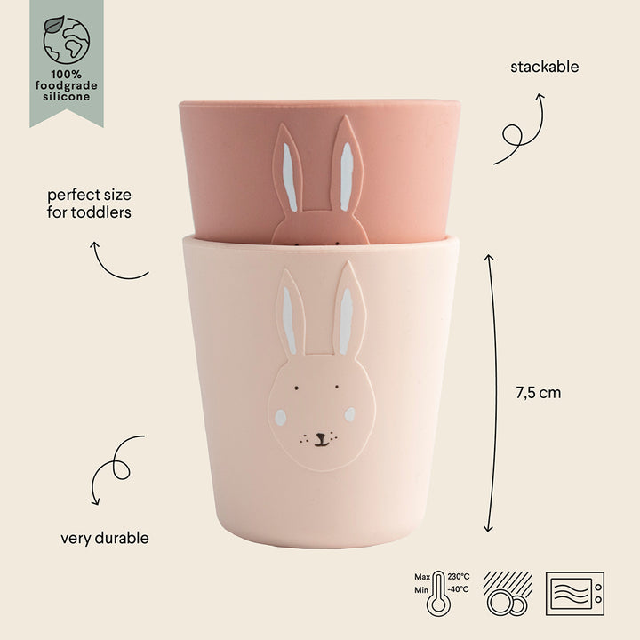 Trixie Silicone Cups - Mrs Rabbit - 2 Pack