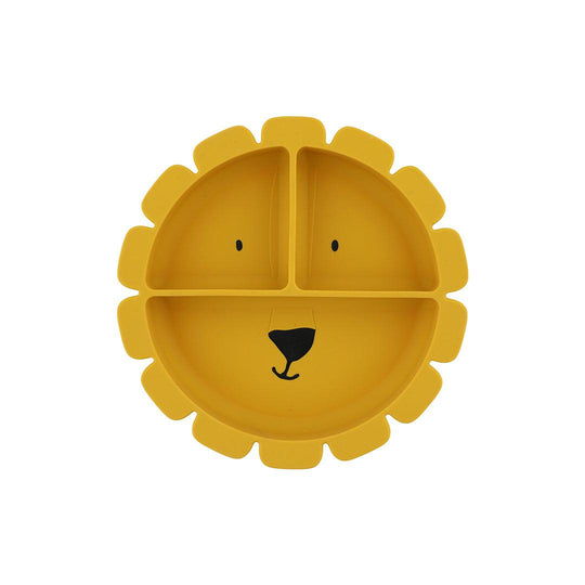 Trixie Silicone Divided Suction Plate - Mr Lion-Plates-Mr Lion- | Natural Baby Shower