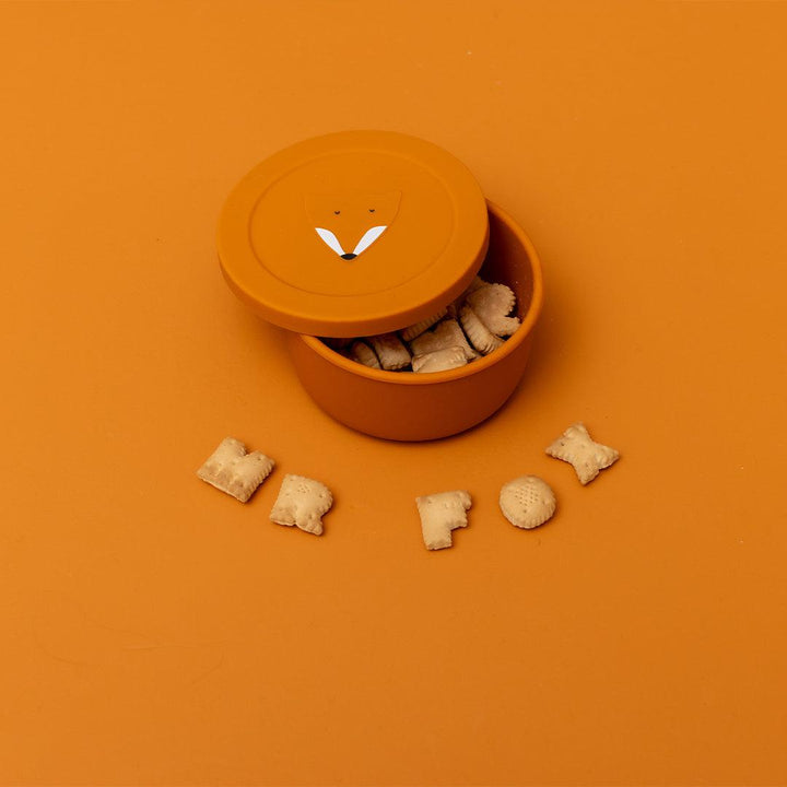 Trixie Silicone Snack Pot + Lid - Mr Fox-Snack Boxes-Mr Fox- | Natural Baby Shower
