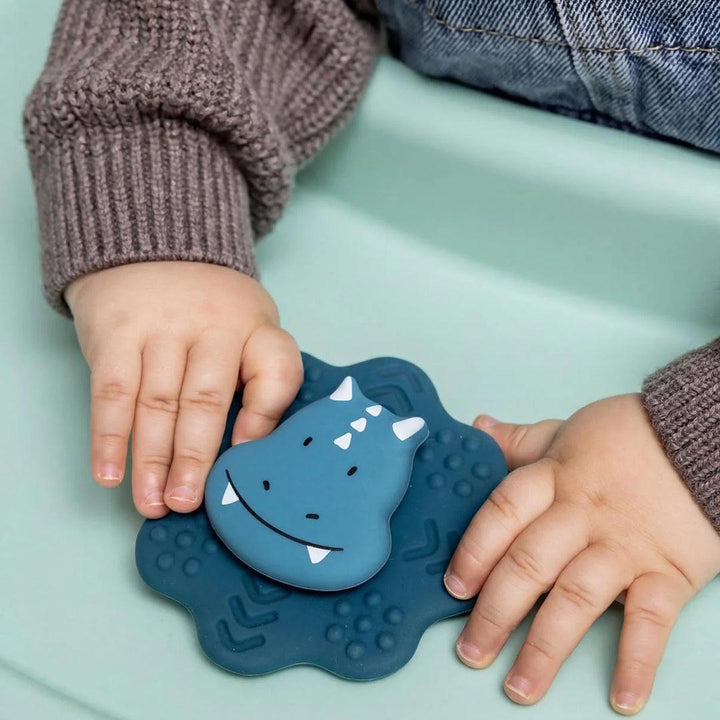 Trixie Silicone Spinner Suction Toy - Mr. Triceratops-Baby Sensory-Mr. Triceratops-One Size | Natural Baby Shower