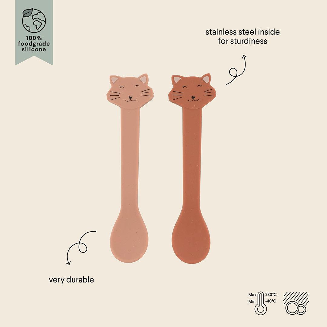 Trixie Silicone Spoon - 2 Pack - Mrs Cat-Cutlery-Mrs Cat- | Natural Baby Shower