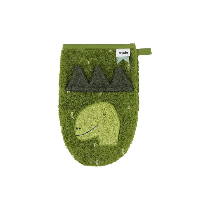 Trixie Washcloths - 2 Pack - Mr Dino + Mr Dog-Washcloths-Mr Dino + Mr Dog- | Natural Baby Shower