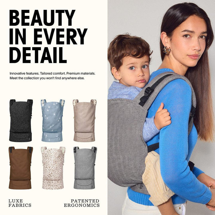 Tula Cotton Kid Carrier - Black Mirage-Baby Carriers-Black Mirage-One Size | Natural Baby Shower