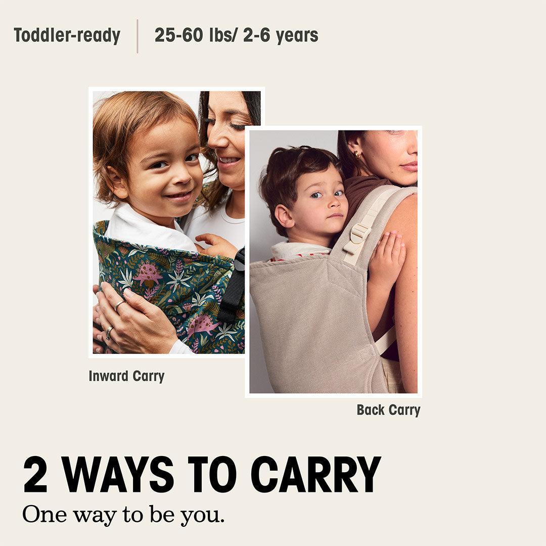 Tula Cotton Kid Carrier - Black Mirage-Baby Carriers-Black Mirage-One Size | Natural Baby Shower