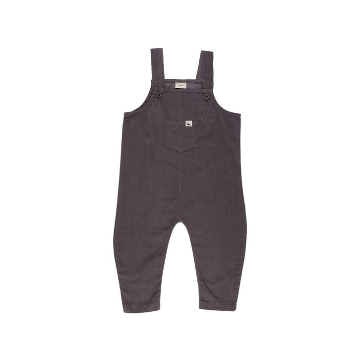 Turtledove London Plain Charcoal Cord Easy Fit Dungarees - Midnight-Dungarees-Midnight-0-6m | Natural Baby Shower
