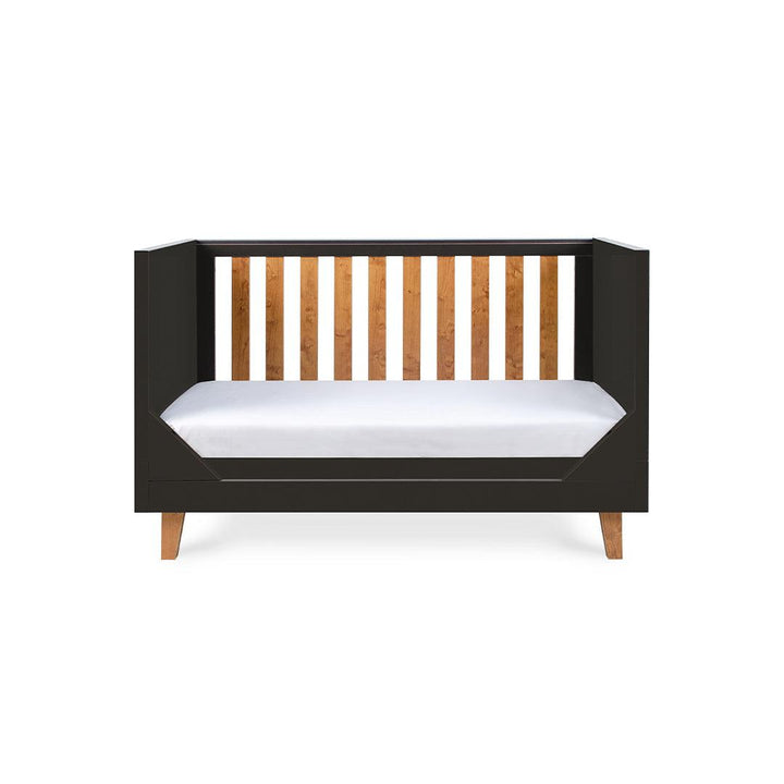 Tutti Bambini Como Cot Bed - Slate Grey/Rosewood-Cot Beds-Slate Grey/Rosewood-No Mattress | Natural Baby Shower