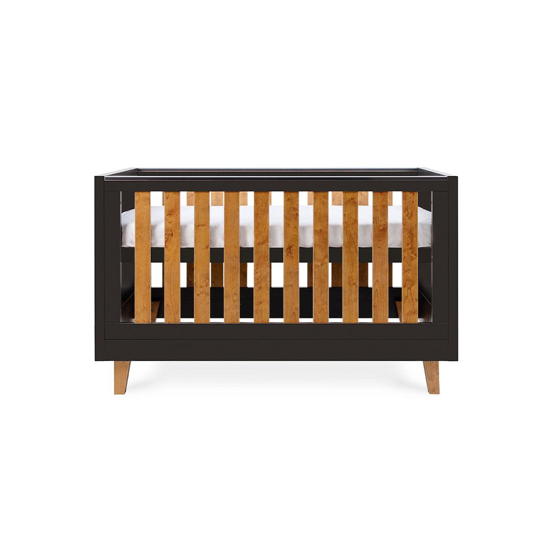 Tutti Bambini Como Cot Bed - Slate Grey/Rosewood-Cot Beds-Slate Grey/Rosewood-No Mattress | Natural Baby Shower