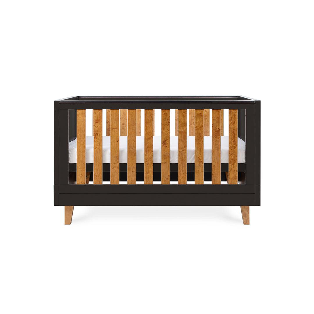 Tutti Bambini Como Cot Bed - Slate Grey/Rosewood-Cot Beds-Slate Grey/Rosewood-No Mattress | Natural Baby Shower