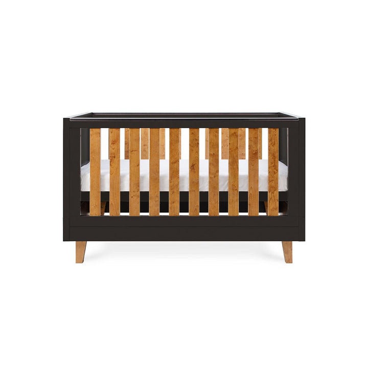 Tutti Bambini Como Cot Bed - Slate Grey/Rosewood-Cot Beds-Slate Grey/Rosewood-No Mattress | Natural Baby Shower