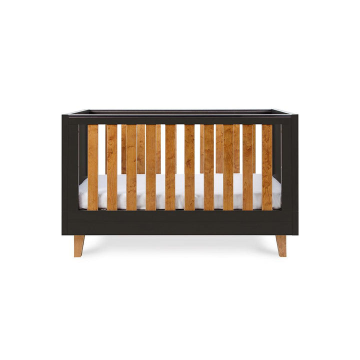 Tutti Bambini Como Cot Bed - Slate Grey/Rosewood-Cot Beds-Slate Grey/Rosewood-No Mattress | Natural Baby Shower