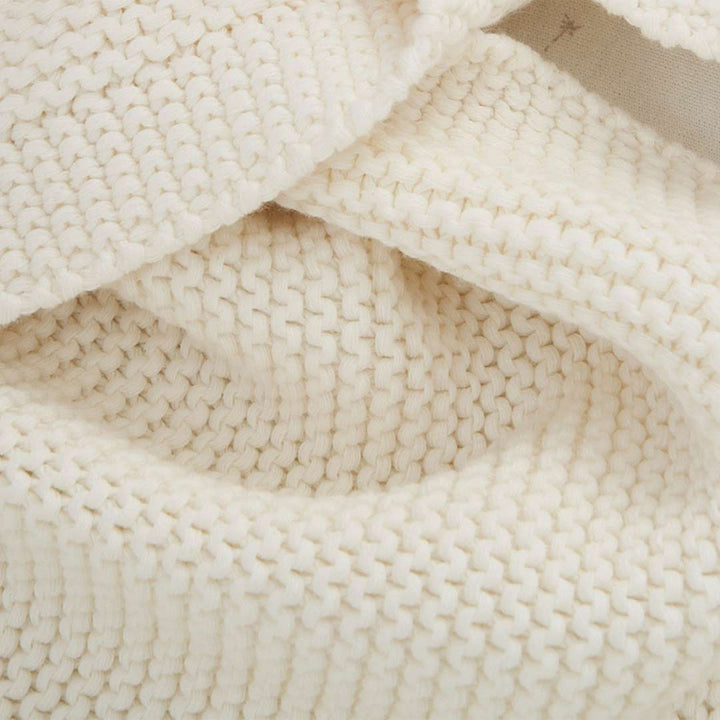 Tutti Bambini Chunky Knitted Baby Blanket - Fresh Cream-Blankets-Fresh Cream- | Natural Baby Shower