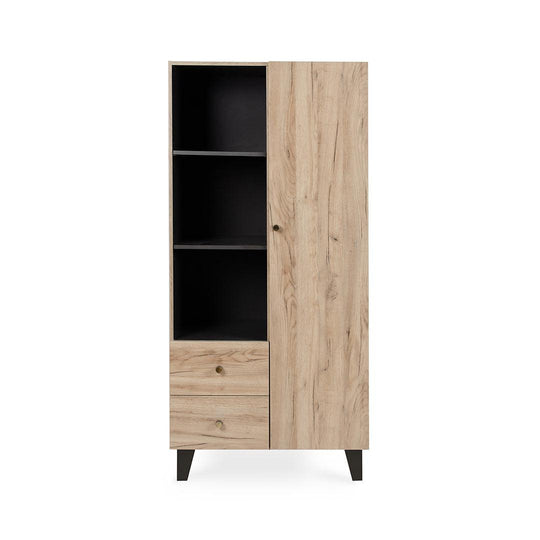 Tutti Bambini Como Wardrobe - Distressed Oak/Slate Grey-Wardrobes-Distressed Oak/Slate Grey- | Natural Baby Shower