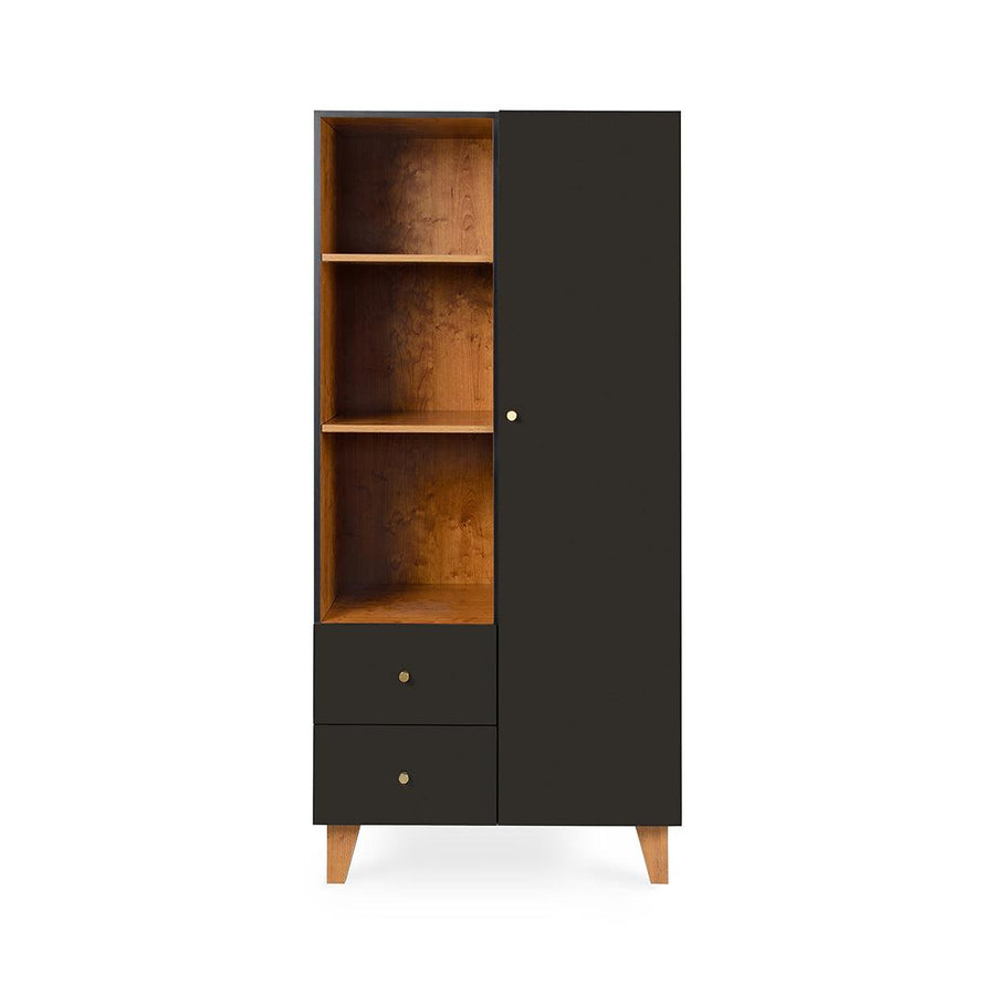 Tutti Bambini Como Wardrobe - Slate Grey/Rosewood-Wardrobes-Slate Grey/Rosewood- | Natural Baby Shower