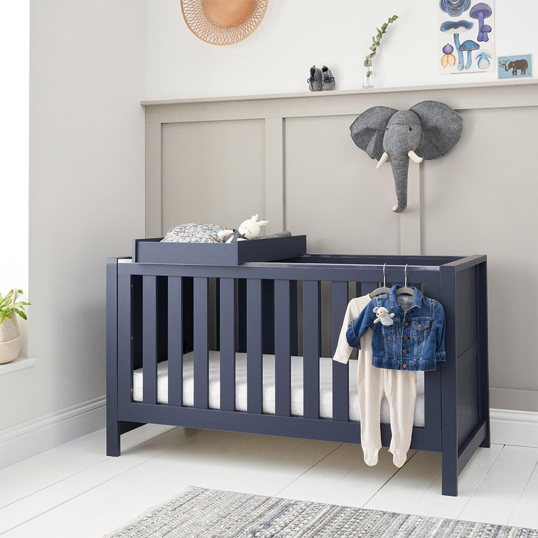 Cot bed with deals changing top