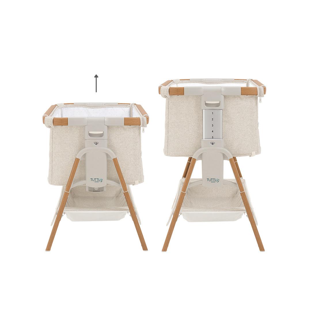 Tutti Bambini CoZee XL - Complete Birth To 4+ Years Package - Scandinavian Walnut/Ecru-Bedside Cribs-Scandinavian Walnut/Ecru- | Natural Baby Shower