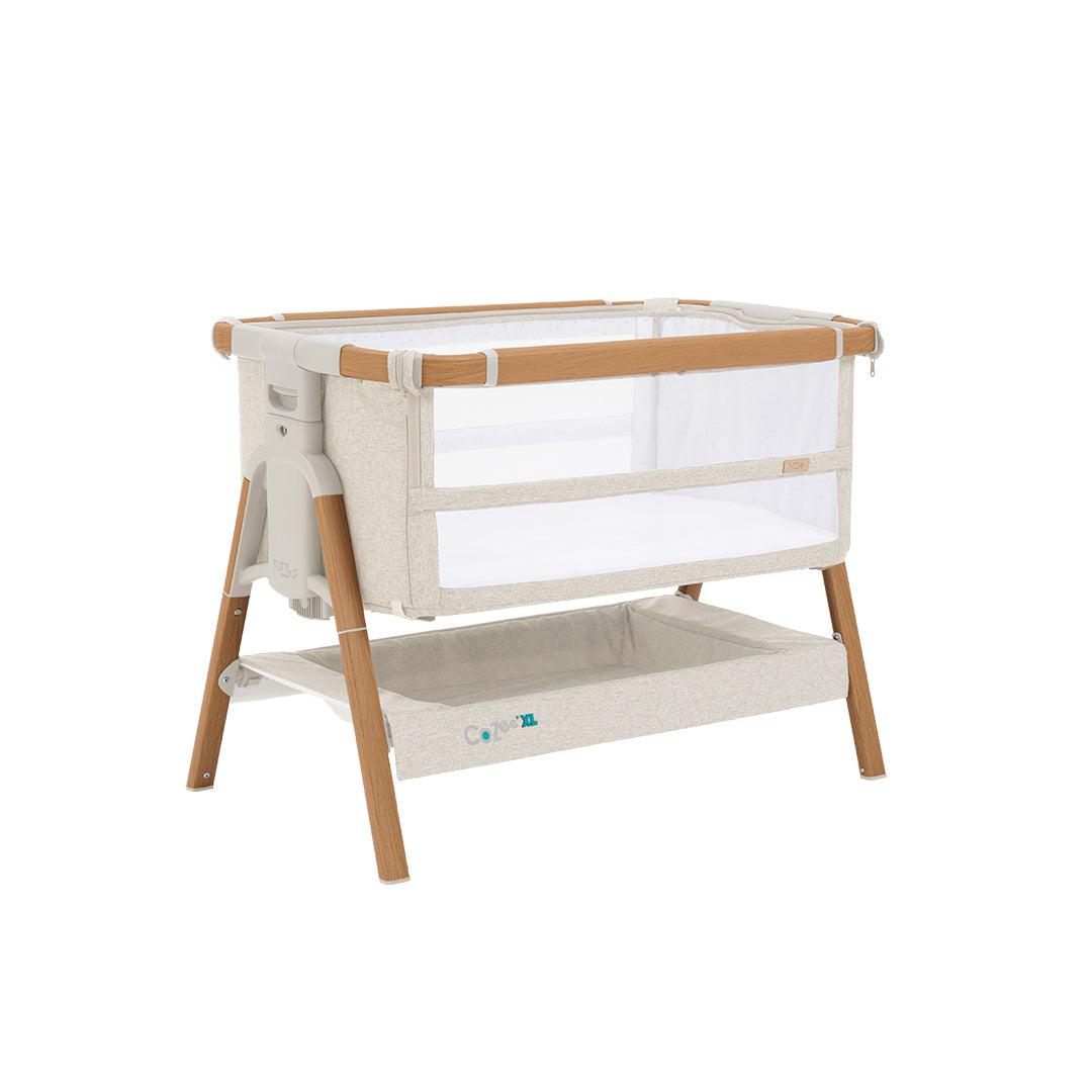 Tutti Bambini CoZee XL - Complete Birth To 4+ Years Package - Scandinavian Walnut/Ecru-Bedside Cribs-Scandinavian Walnut/Ecru- | Natural Baby Shower