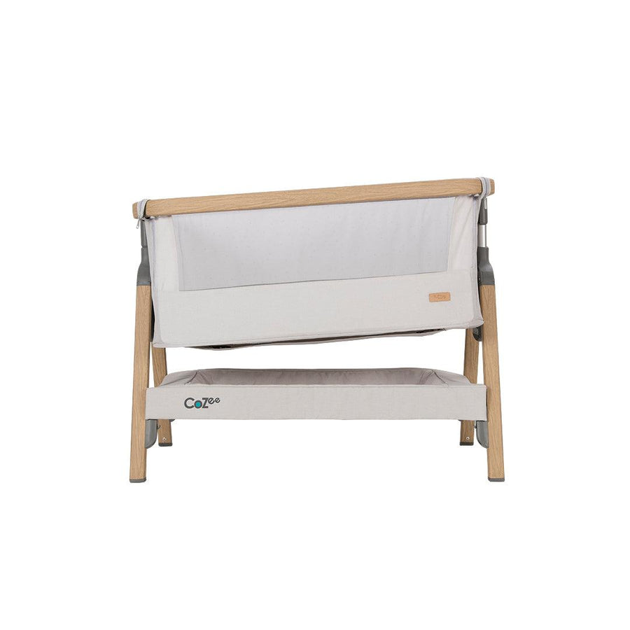 Tutti Bambini CoZee Bedside Crib Oak/Sterling Silver Natural Baby