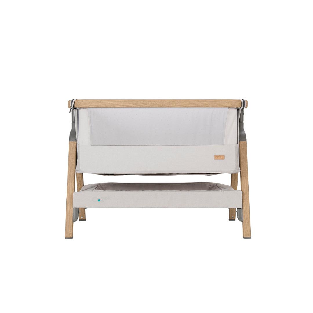 Tutti Bambini CoZee Bedside Crib Oak/Sterling Silver Natural Baby