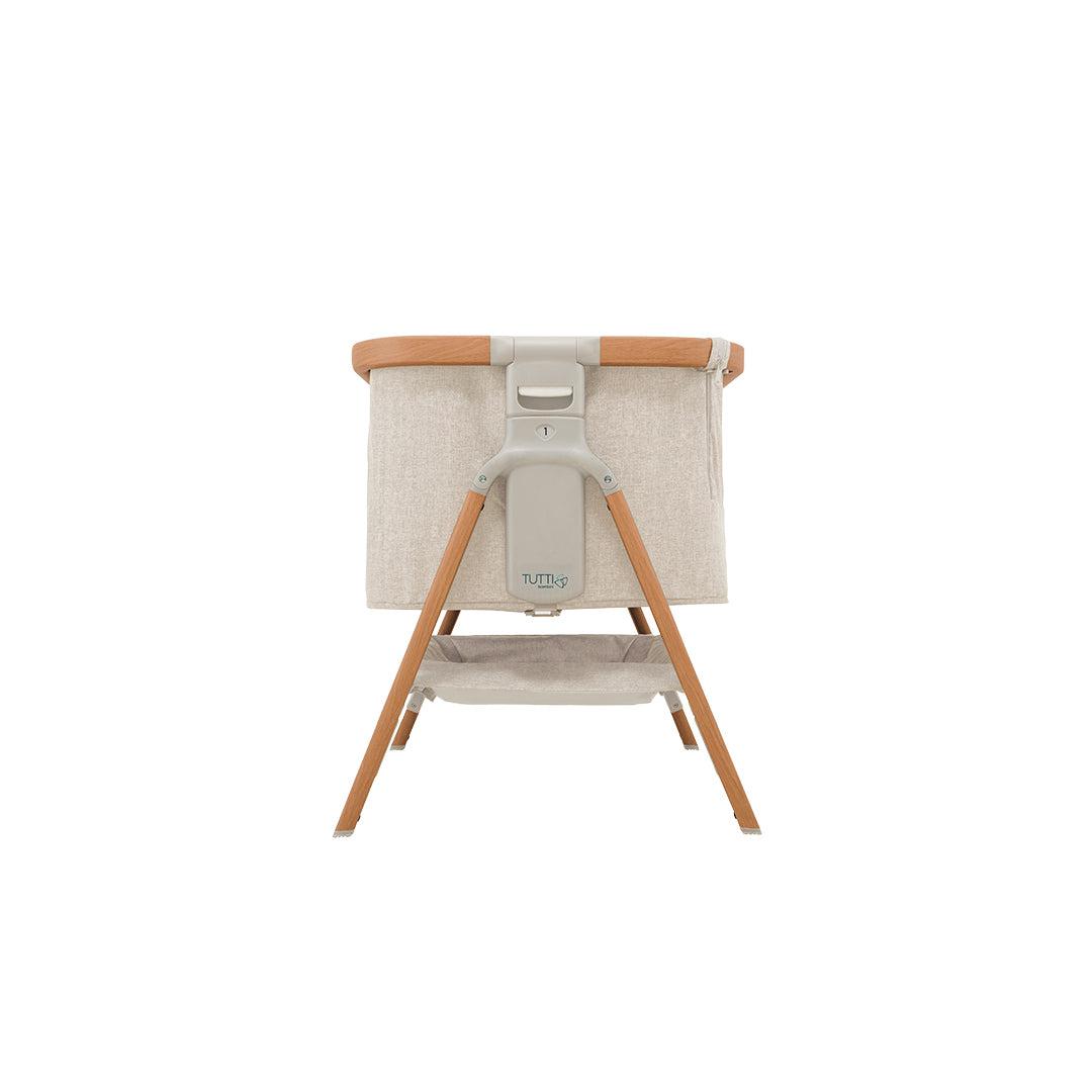 Tutti Bambini CoZee Bedside Crib - Scandinavian Walnut/Ecru-Bedside Cribs-Scandinavian Walnut/Ecru- | Natural Baby Shower