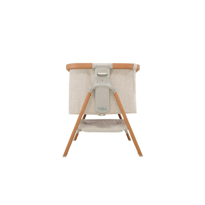 Tutti Bambini CoZee Bedside Crib - Scandinavian Walnut/Ecru-Bedside Cribs-Scandinavian Walnut/Ecru- | Natural Baby Shower