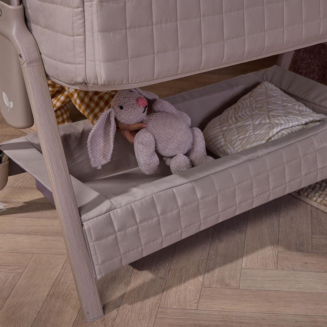 Tutti Bambini Cozee Sense Bedside Crib - Soft Walnut / Cocoa-Cribs-Soft Walnut / Cocoa- | Natural Baby Shower