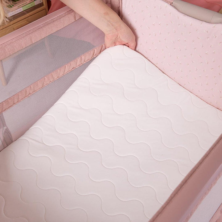 Tutti Bambini Cozee Zen Bedside Crib - Blush-Cribs-Blush- | Natural Baby Shower
