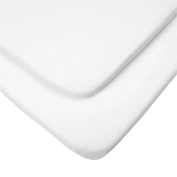 Tutti Bambini Crib Fitted Sheets 2 Pack - Essentials White-Sheets-Essentials White-One Size | Natural Baby Shower