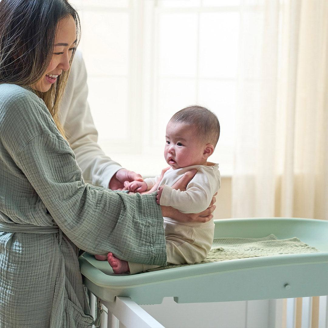 Tutti Bambini Cushi Baby Changing Mat - Leaf-Changing Mats-Leaf- | Natural Baby Shower