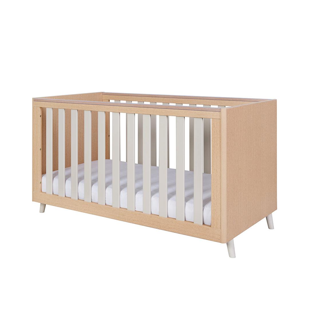 Tutti Bambini Fika 3 Piece Room Set - Light Oak/White Sand-Nursery Sets-Light Oak/White Sand-No Mattress | Natural Baby Shower