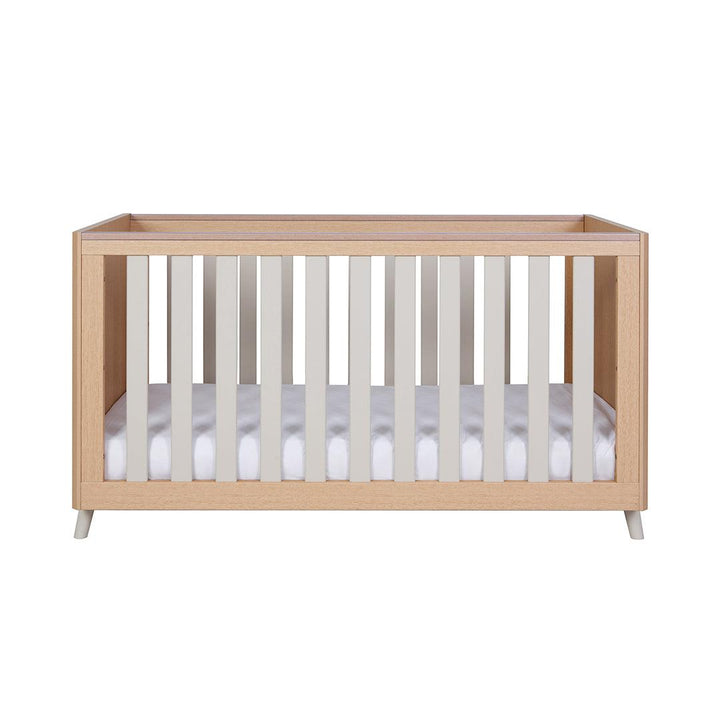 Tutti Bambini Fika Cot Bed - Light Oak/White Sand-Cot Beds-Light Oak/White Sand-No Mattress | Natural Baby Shower