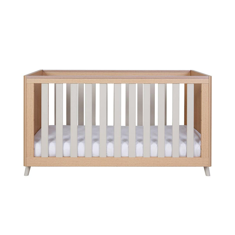 Tutti Bambini Fika Cot Bed - Light Oak/White Sand-Cot Beds-Light Oak/White Sand-No Mattress | Natural Baby Shower