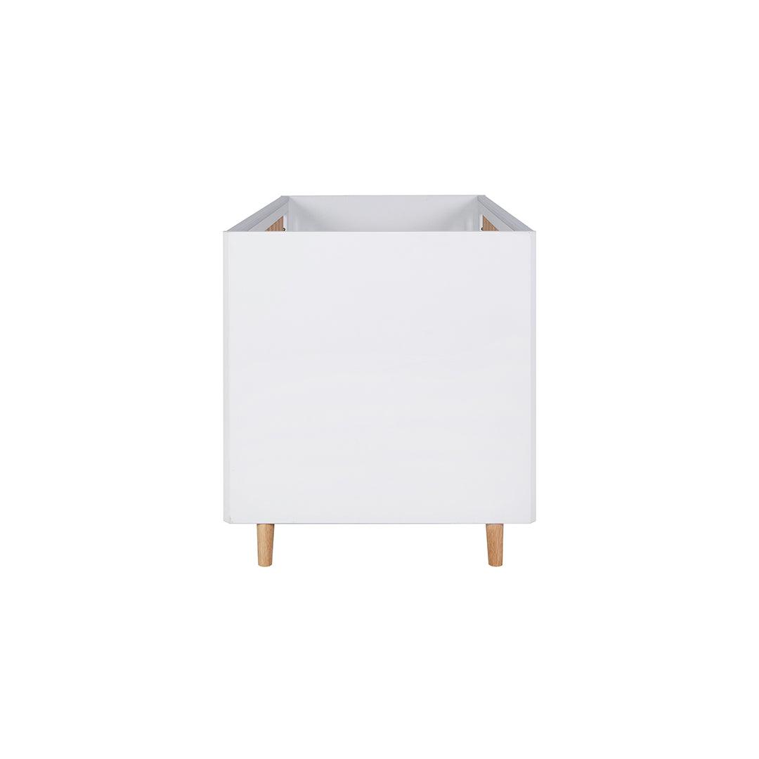 Tutti Bambini Fika Cot Bed - White/Light Oak-Cot Beds-White/Light Oak-No Mattress | Natural Baby Shower