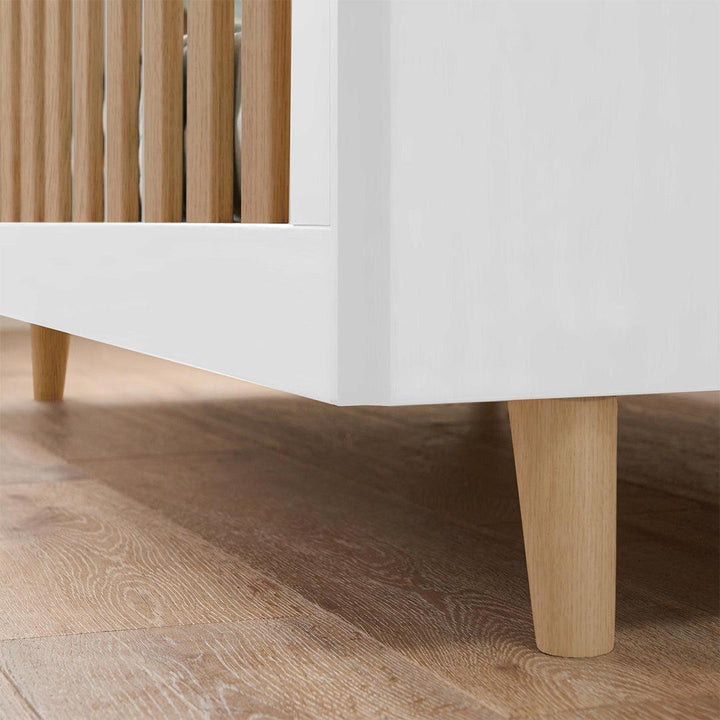 Tutti Bambini Fika 2 Piece Room Set - White/Light Oak-Nursery Sets-White/Light Oak-No Mattress | Natural Baby Shower