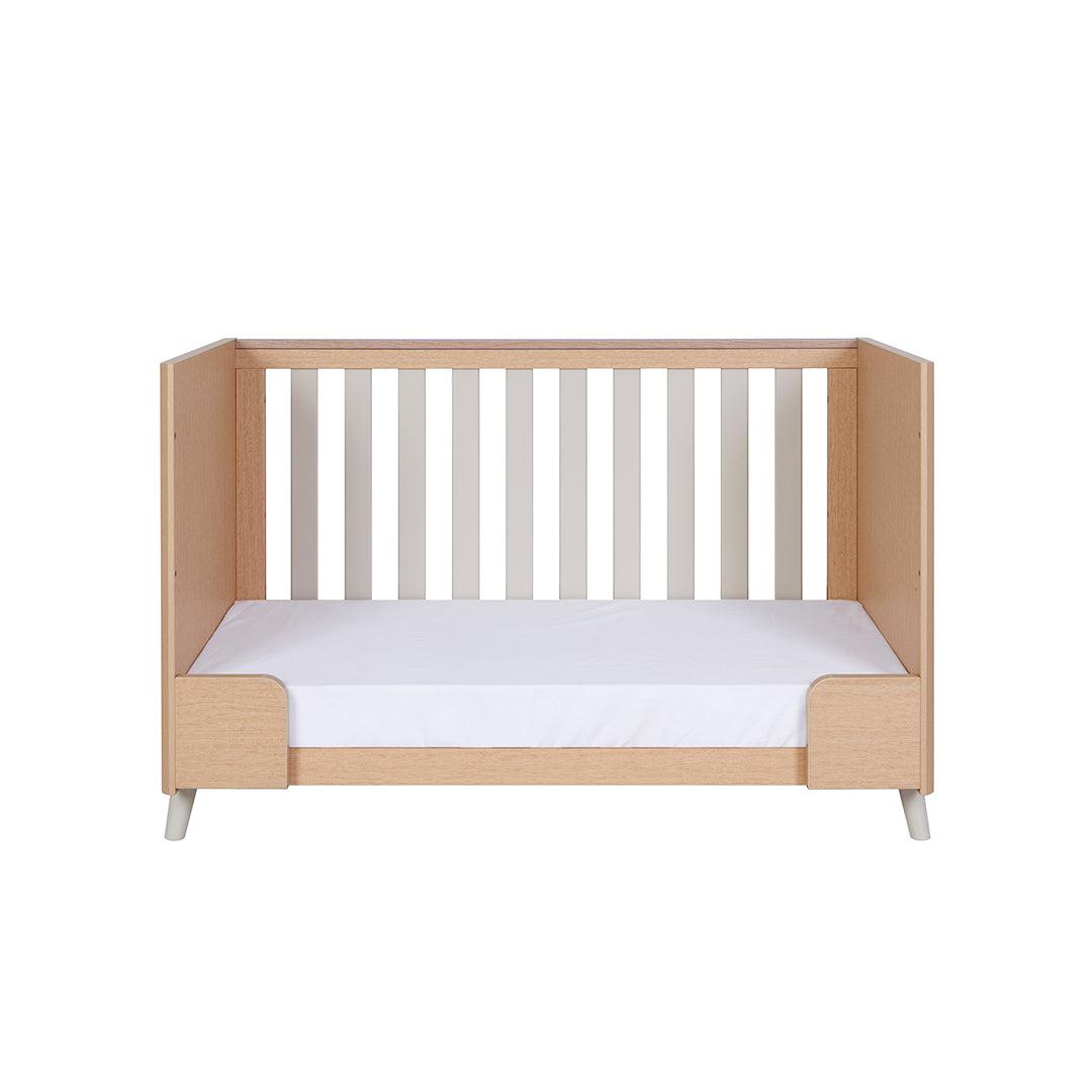 Tutti Bambini Fika Mini Cot Bed - Light Oak/White Sand-Cot Beds-Light Oak/White Sand-No Mattress | Natural Baby Shower