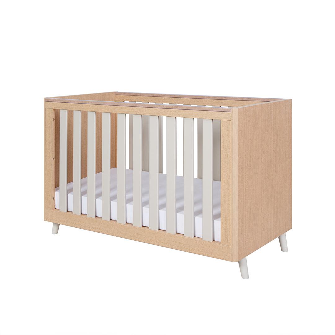 Tutti Bambini Fika Mini 3 Piece Room Set - Light Oak/White Sand-Nursery Sets-Light Oak/White Sand-No Mattress | Natural Baby Shower