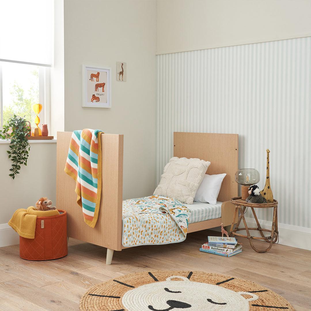 Tutti Bambini Fika Mini 2 Piece Room Set - Light Oak/White Sand-Nursery Sets-Light Oak/White Sand-No Mattress | Natural Baby Shower
