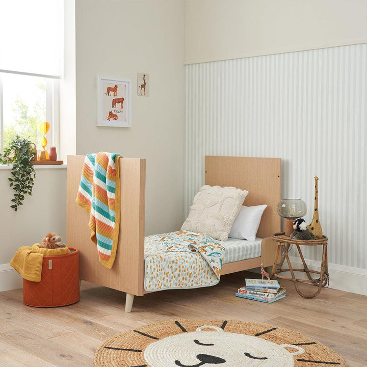 Tutti Bambini Fika Mini 2 Piece Room Set - Light Oak/White Sand-Nursery Sets-Light Oak/White Sand-No Mattress | Natural Baby Shower