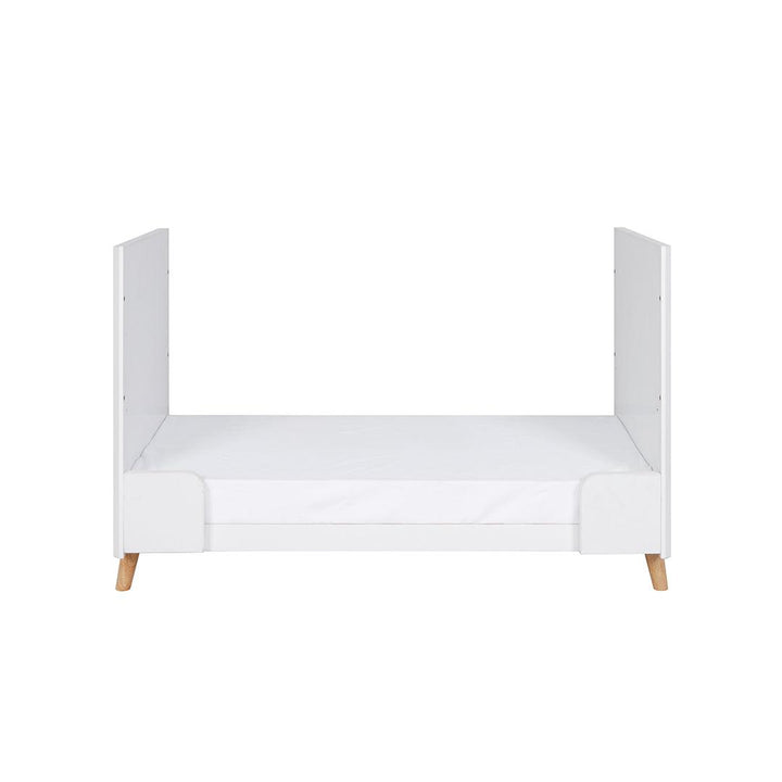 Tutti Bambini Fika Mini Cot Bed - White/Light Oak-Cot Beds-White/Light Oak-No Mattress | Natural Baby Shower