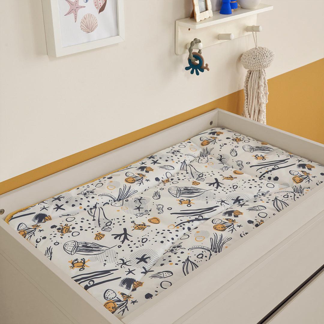 Tutti Bambini Fuori 3 Piece Room Set - Warm Walnut/White Sand-Nursery Sets-Warm Walnut/White Sand-No Mattress | Natural Baby Shower