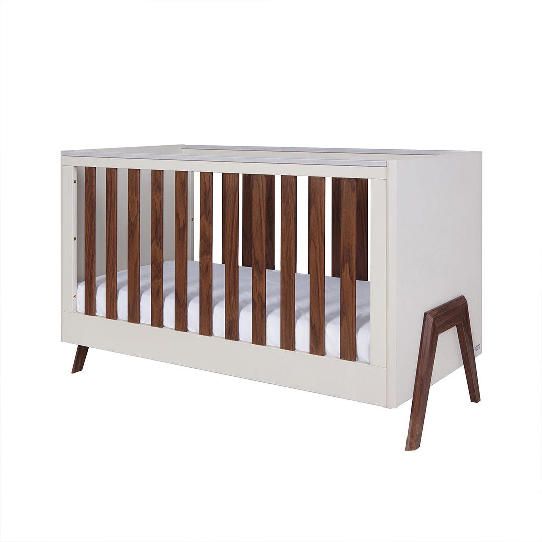 Tutti Bambini Fuori Cot Bed - Warm Walnut/White Sand-Cot Beds-Warm Walnut/White Sand-No Mattress | Natural Baby Shower