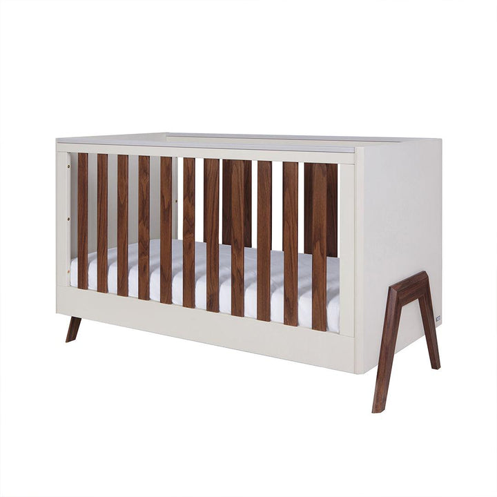 Tutti Bambini Fuori Cot Bed - Warm Walnut/White Sand-Cot Beds-Warm Walnut/White Sand-No Mattress | Natural Baby Shower