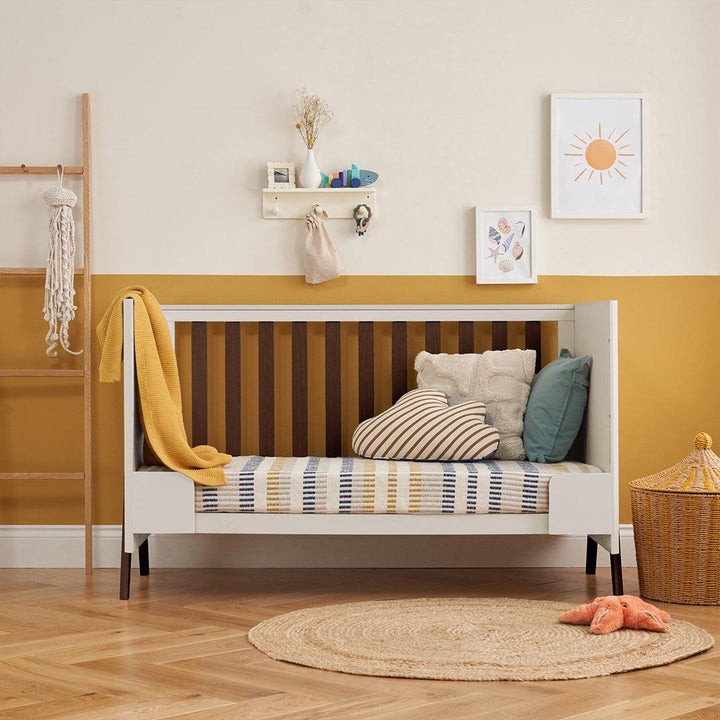 Tutti Bambini Fuori Cot Bed - Warm Walnut/White Sand-Cot Beds-Warm Walnut/White Sand-No Mattress | Natural Baby Shower