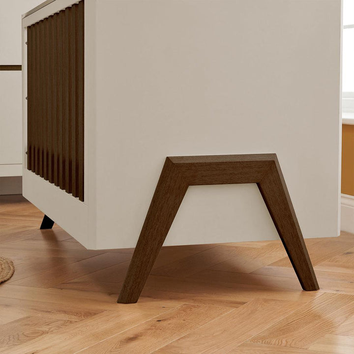 Tutti Bambini Fuori Cot Bed - Warm Walnut/White Sand-Cot Beds-Warm Walnut/White Sand-No Mattress | Natural Baby Shower