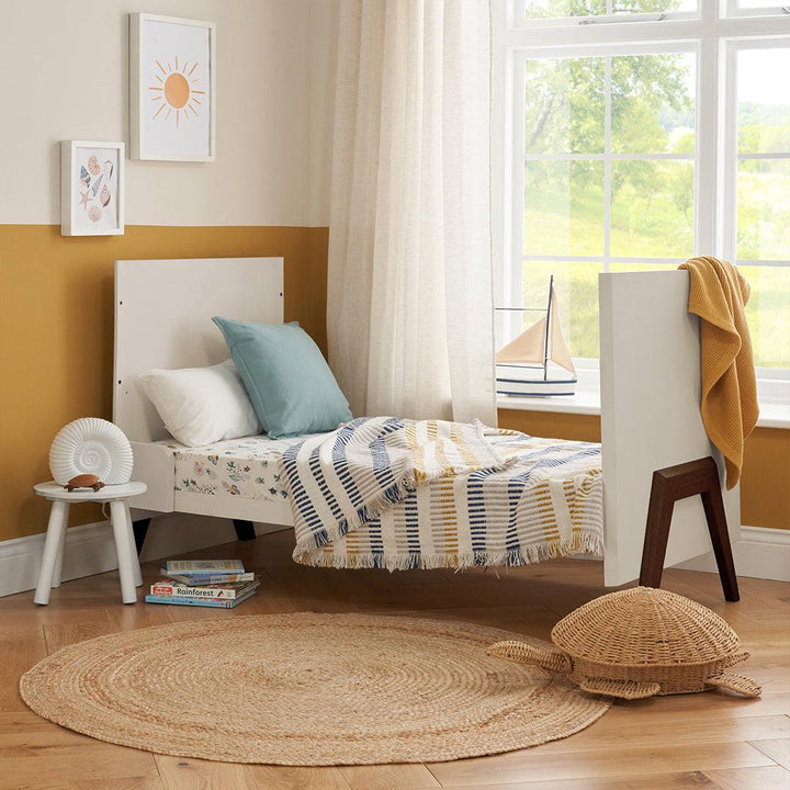 Tutti Bambini Fuori Cot Bed - Warm Walnut/White Sand-Cot Beds-Warm Walnut/White Sand-No Mattress | Natural Baby Shower
