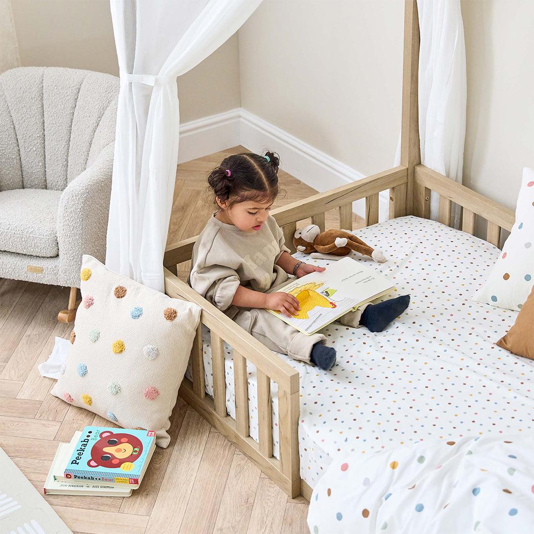 Tutti Bambini Grande Casa Montessori Toddler Floor Bed - Harvest Oak-Junior Beds-Harvest Oak-Junior | Natural Baby Shower